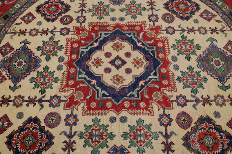 Kazak Rugs, Round Rug, Multicolored Area Rugs, Afghanistan Rugs For Sale