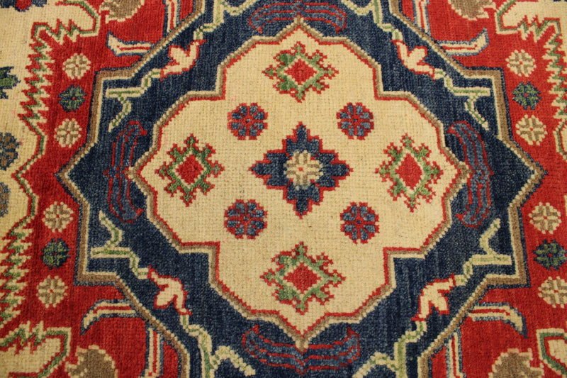 Kazak Rugs, Round Rug, Multicolored Area Rugs, Afghanistan Rugs For Sale