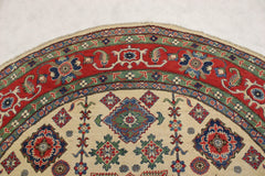 Kazak Rugs, Round Rug, Multicolored Area Rugs, Afghanistan Rugs For Sale