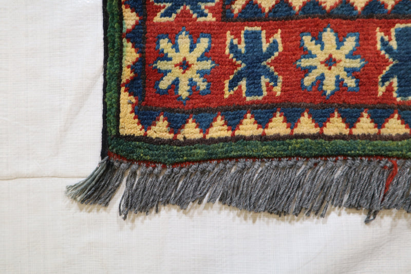 Afghan Kargahi Rug, Tribal Rug, 2x3 Area Rug, Turkman Rug