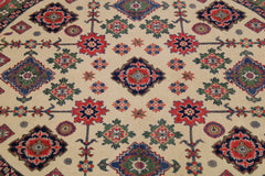 Kazak Rug, Round Rugs, Afghan Rug, Colorful Rugs, Round Carpet 