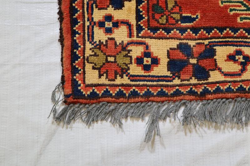 Afghan Area Rug, Hand Knotted Tribal Rug, Afghan Kargahi Rug