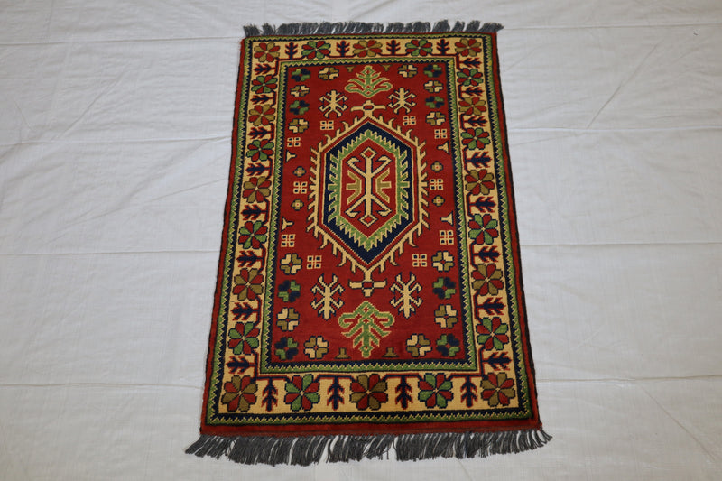 Afghan Kargahi Rug, Traditional Rug, Hand Knotted Rug