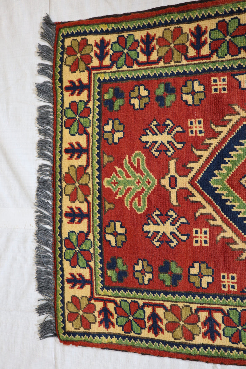 Afghan Kargahi Rug, Traditional Rug, Hand Knotted Rug