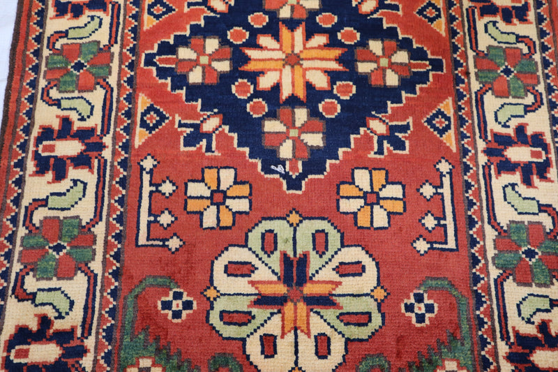 Afghan Kargahi Rug, Area Rug, Turkman Rug, 2x3 Rug