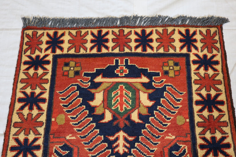 Afghan Kargahi Rug, Oriental Rug, Area Rug, Wool Rug