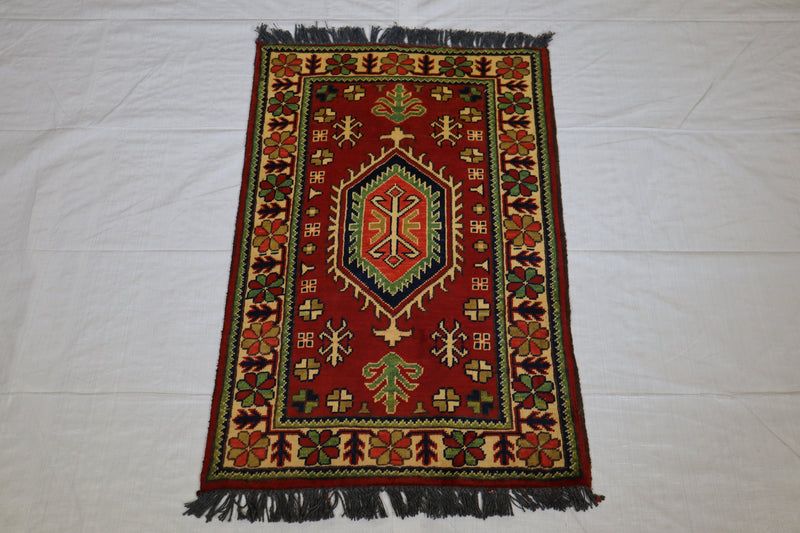 Afghan Kargahi Rug, Oriental Area Rug, Traditional Rug