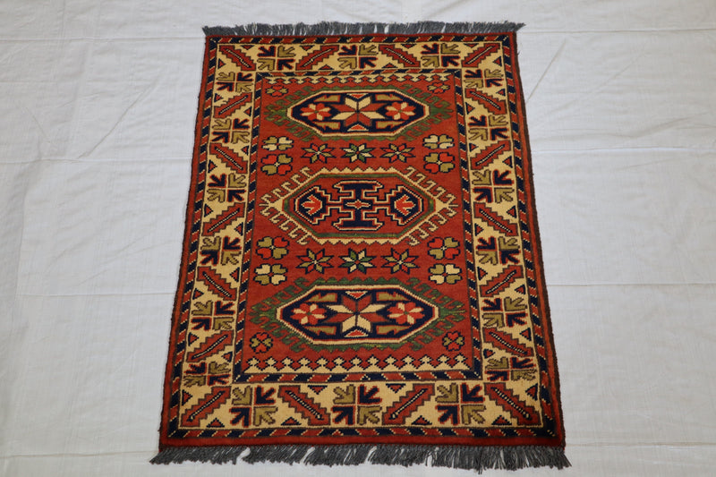 Afghan Tribal Rug, Turkman Design Rug