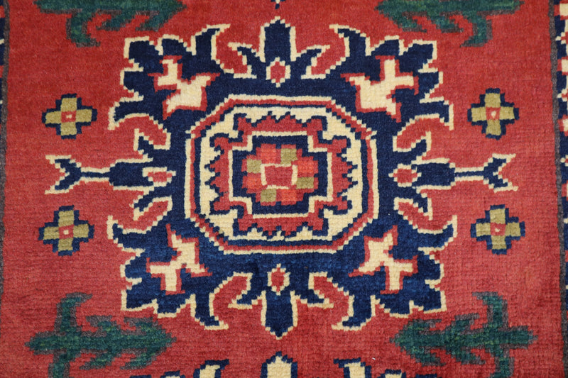 Afghan Kargahi Rug, Hand Knotted Tribal Rug