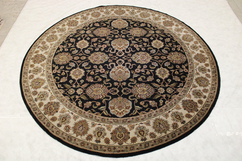 Black Rug, Round Rug, Jaipur Rug, Wool Oriental Rugs, Rug On Carpet