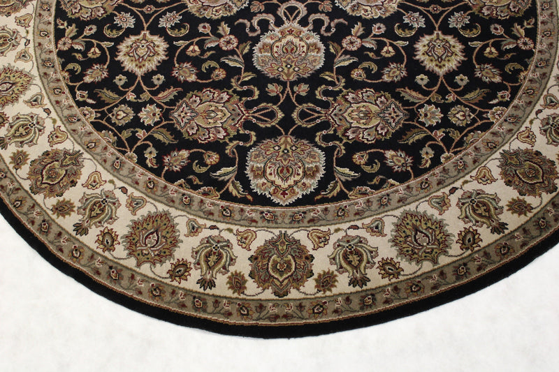 Black Rug, Round Rug, Jaipur Rug, Wool Oriental Rugs, Rug On Carpet