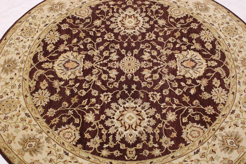 Oushak Rug, Round Rug, Colorful Rug, Oriental Area Rugs, Knotted Rugs