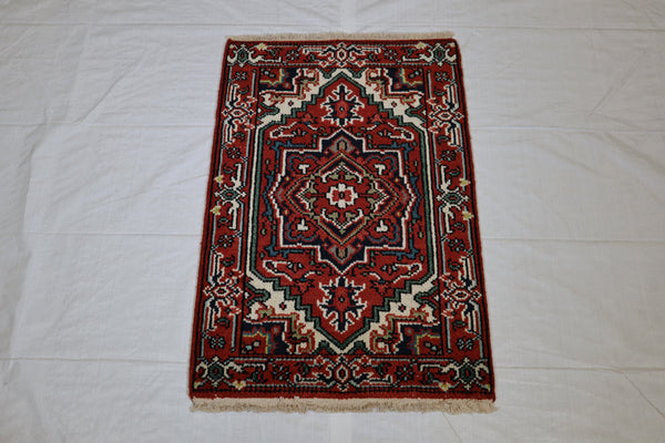 Serapi Rug, Natural Multi, Persian Design Rug, 2x3 Rug