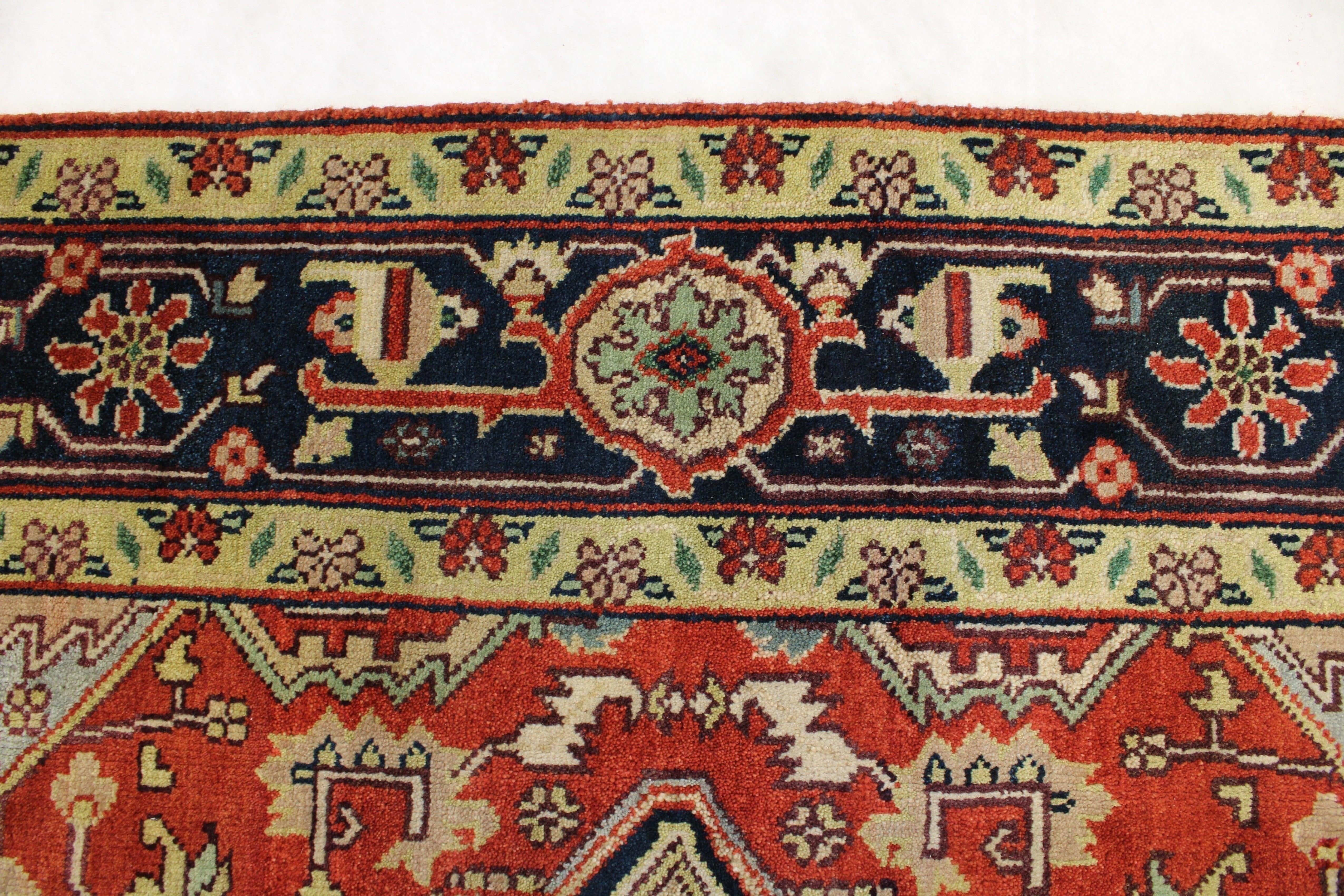 Serapi Rugs, Bright Colored Rugs, Carpet For Living Room, Traditional Rug 