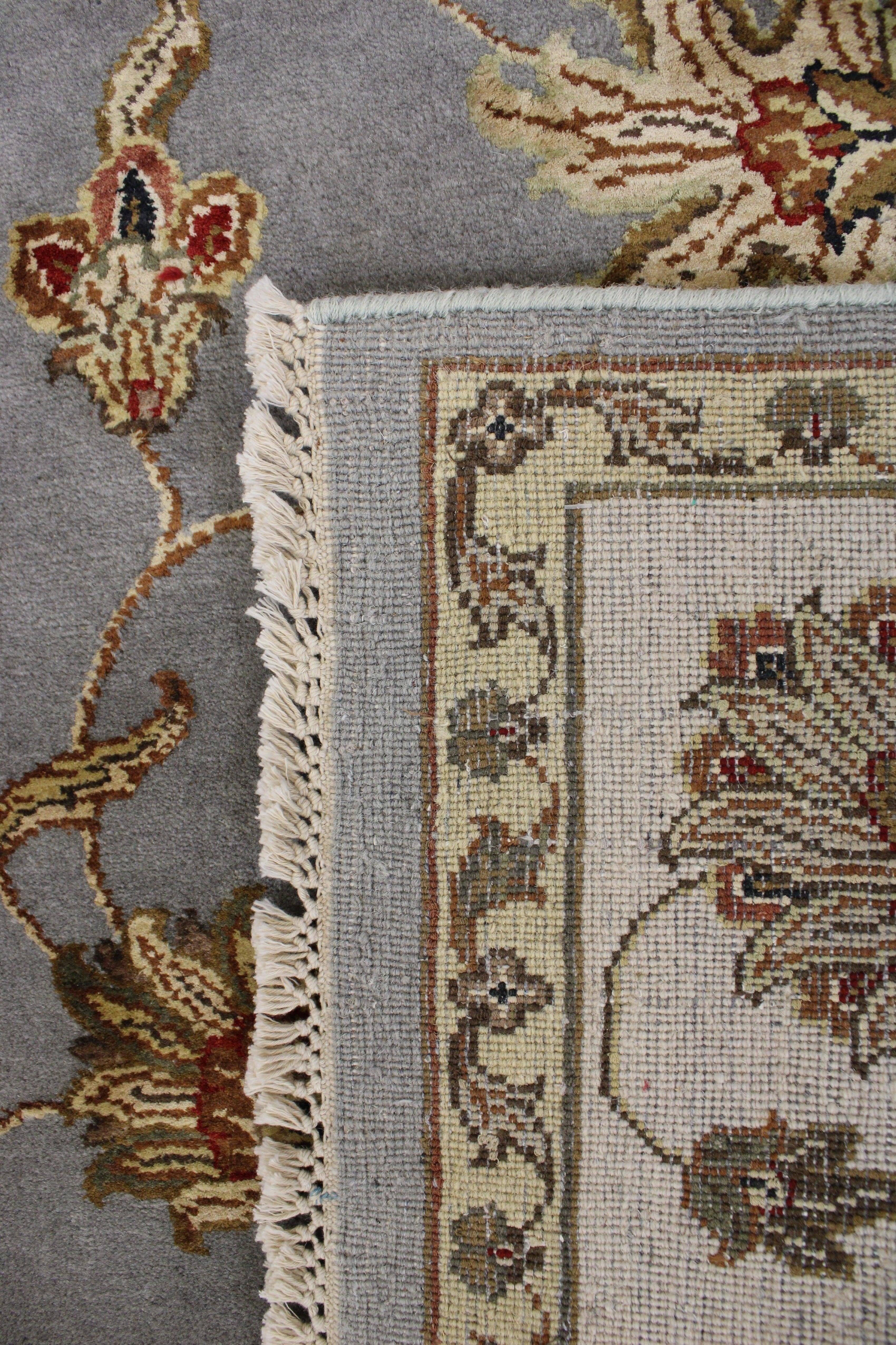 Hand Knotted Rugs, Silk Flower Rug, Area Rug On Carpet, Standard Rug Sizes 