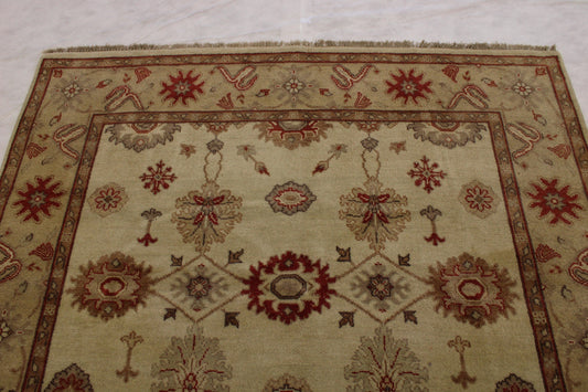 Knotted Rug, Wool Rug, Oushak Rug, Area Rug In Carpet, Dining Room Rug Size