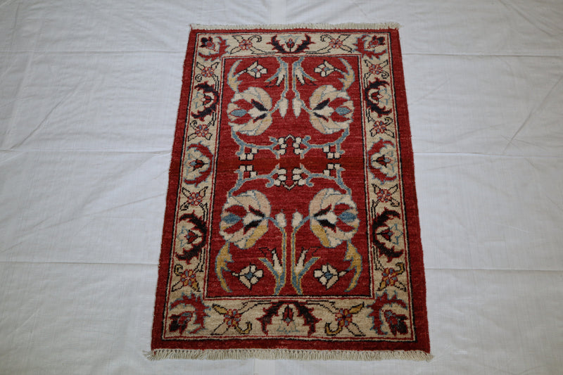 Tribal Rug, Afghan Rug, Hand Knotted Rug, 2x3 Area Rug