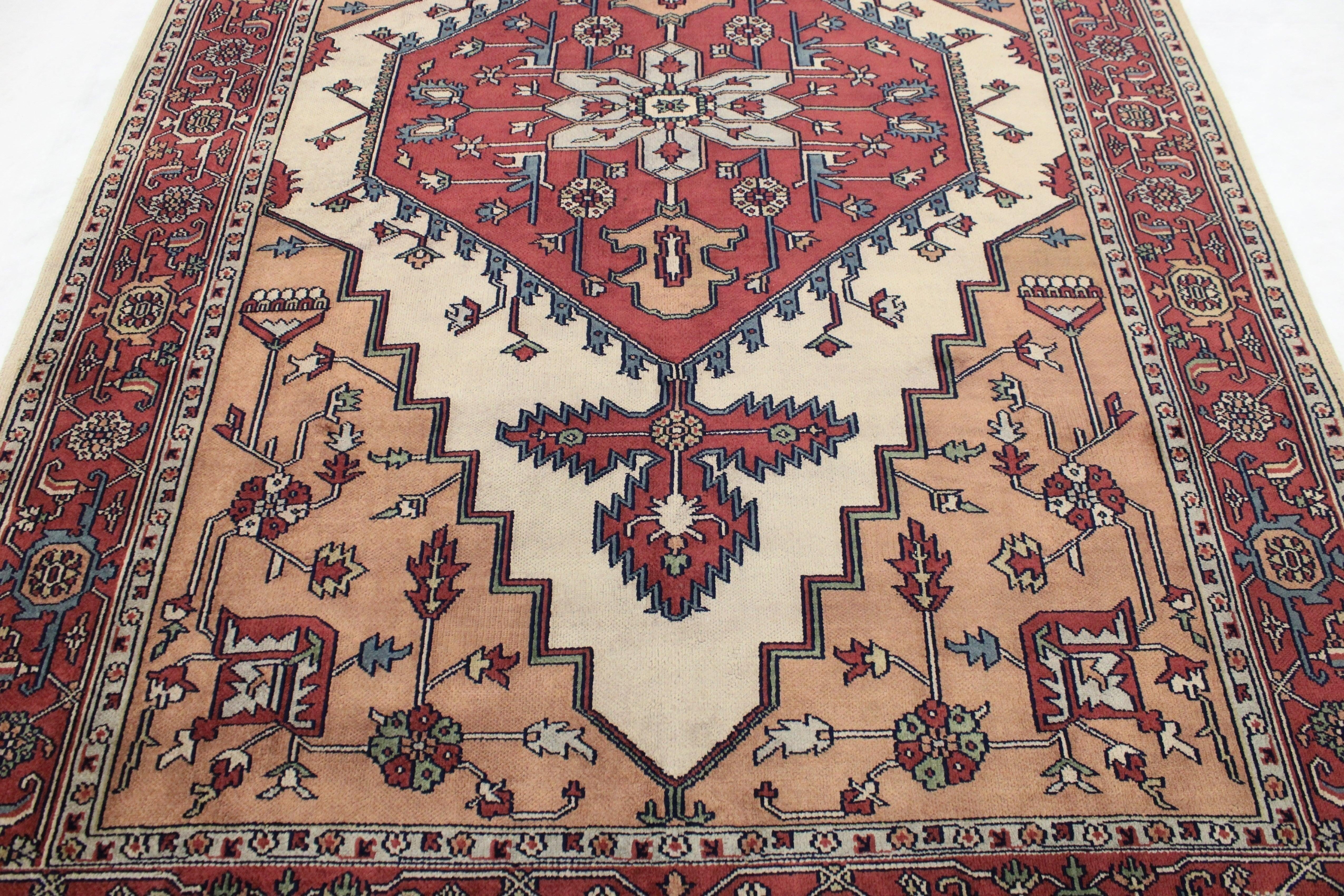 Indian Rug, Hand Knotted Wool Rug, Colorful Area Rugs, Rug For Living Room 