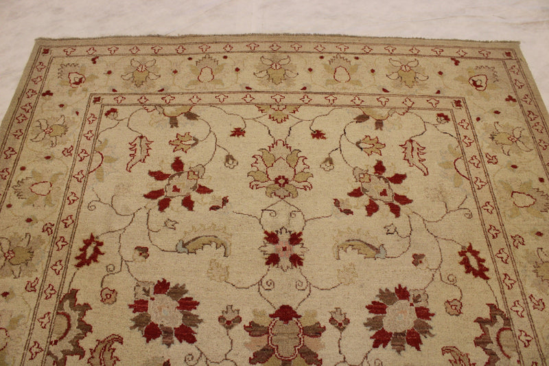 Peshawar Rug, Hand Knotted Rug, Vegetable Dye Rug, Bedroom Rug, Wool Rug