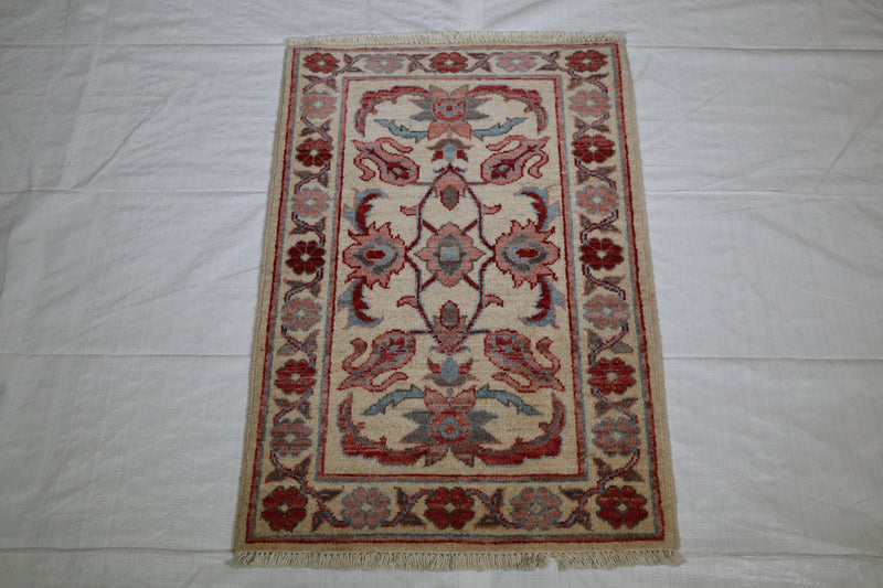 Tribal Design Rug, Afghan Hand Knotted Rug, 2x3 Rug