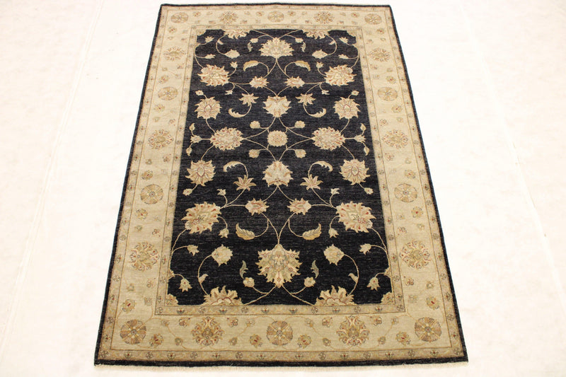 Black Oriental Rugs, Hand Knotted Wool Rug, High Twist Rug, 6x9 Rugs, Rug Types 