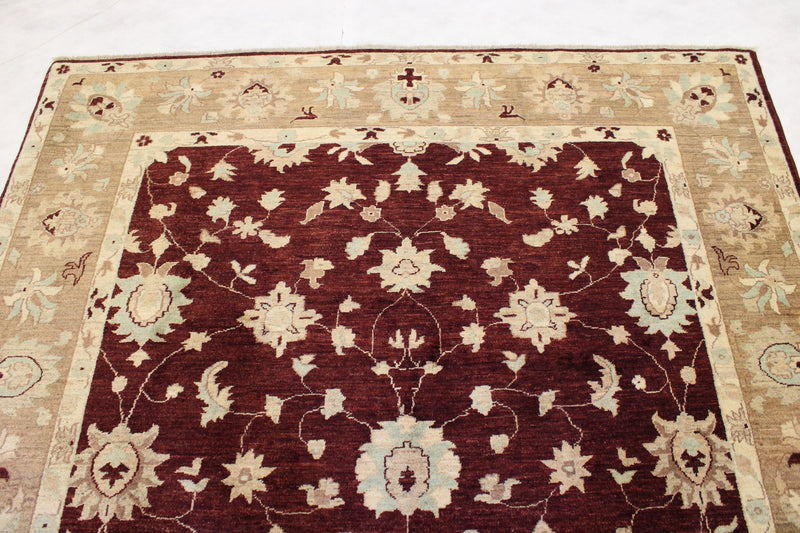  Oushak Rug, Wool Rug, Hand Knotted Pakistani Rugs, Custom Area Rugs