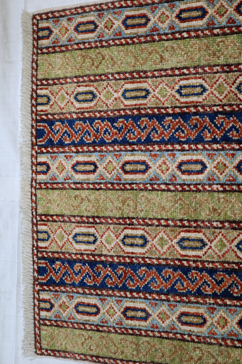 Tribal Rug, Colorful Rug, Vegetable Dye Rug