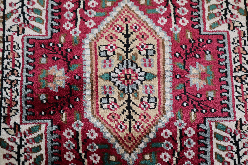 Jammu Kashmir Rug, Indian Traditional Rug, Colorful Area Rug