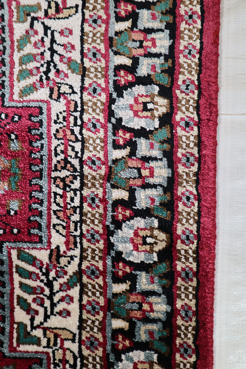 Jammu Kashmir Rug, Indian Traditional Rug, Colorful Area Rug