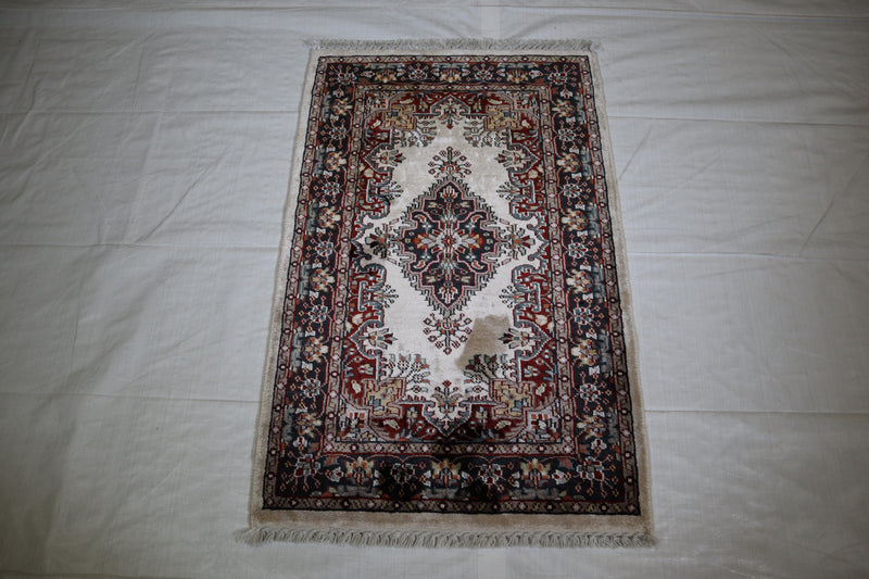 Jammu Kashmir Rug, Traditional Rug, Indian Rug, 2x3 Rug