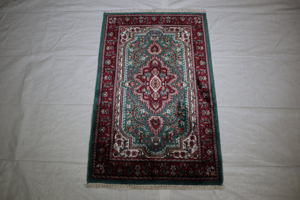 Jammu Kashmir Rug, Colorful Rug, Traditional Rug, 2x3 Rug