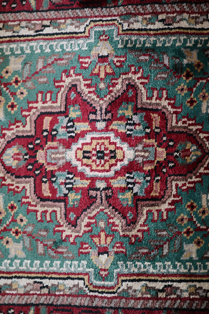 Jammu Kashmir Rug, Colorful Rug, Traditional Rug