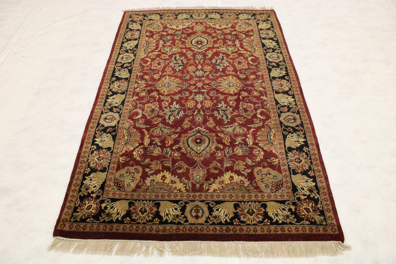 Floral Rug, Jaipur Rug, Red Oriental Rugs, Living Room Area Rugs, 4x6 Rugs