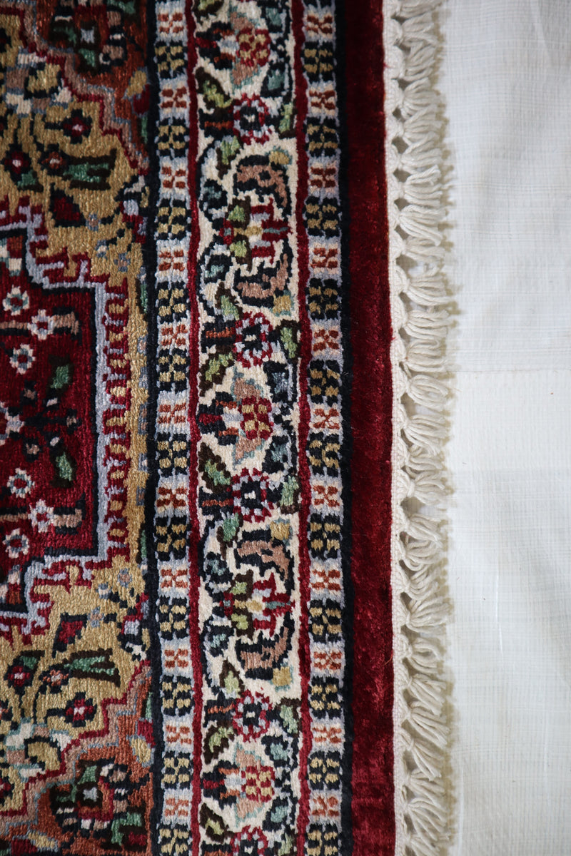 Jammu Kashmir Rug, Vegetable Dye Rug, Traditional Rug