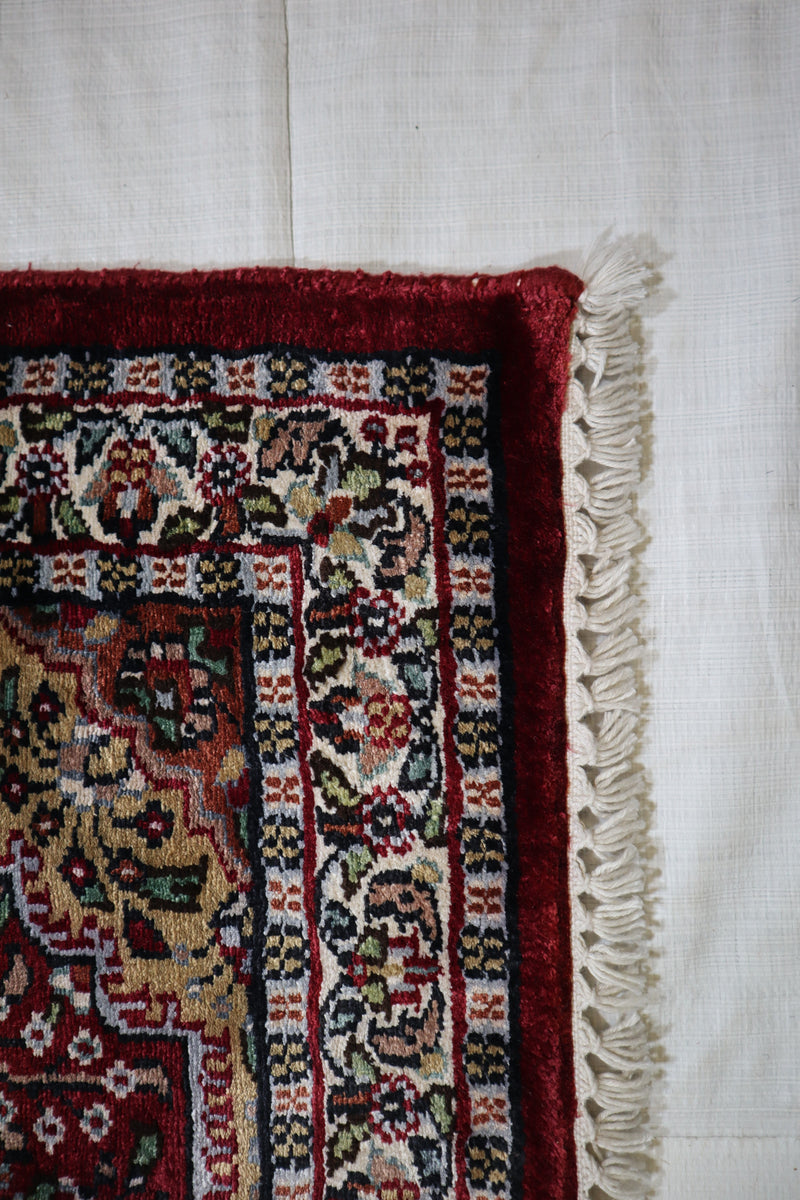 Jammu Kashmir Rug, Vegetable Dye Rug, Traditional Rug