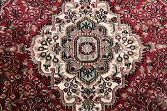 Jammu Kashmir Rug, Red Rug, 4x6 Rug, handknotted, Outdoor Camping Rugs