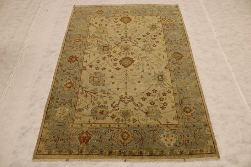 Wool Oriental Rugs, Oushak Rug, Knotted Rug, Rug On Carpet, Bedroom Rugs