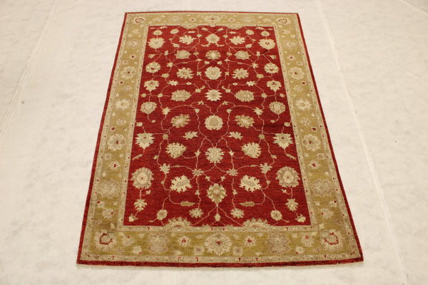 6x9 Red Rug, pakistani hand knotted rugs