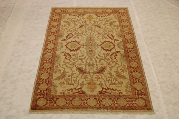 6x8 Hand Knotted Wool Area Rug