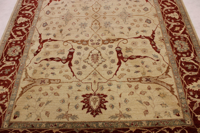 6'3" x 9'1" Oushak Hand Knotted Rug