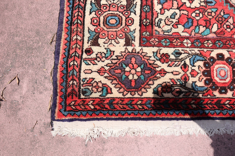 Persian Rug, Hand Knotted Rug, Colorful Area Rug, 5x11 Rug