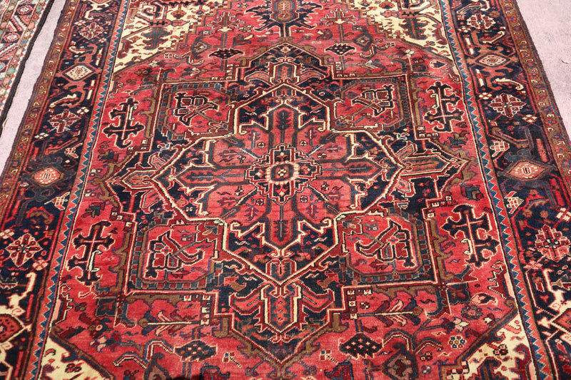 Heriz Rug, Handmade Persian Rugs, Bright Rug, Rug On Carpet