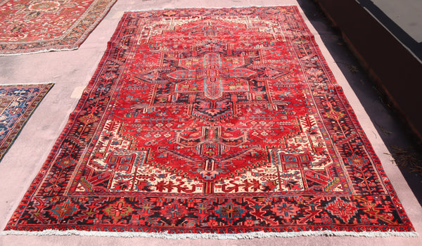 Persian Rug, Heriz Rug, Handmade Wool Rug, 8x12 Rug