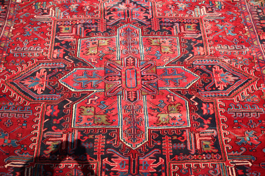 Persian Rug, Heriz Rug, Handmade Wool Rug, 8x12 Rug