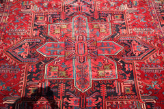Persian Rug, Heriz Rug, Handmade Wool Rug, 8x12 Rug