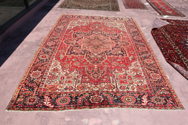 Authentic Persian Rug, Bright Rug, Knotted Rug, 8x12 Rug