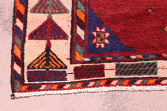 Shiraz Rug, Persian Wool Rug, Neutral Rug, Area Rug 5x9