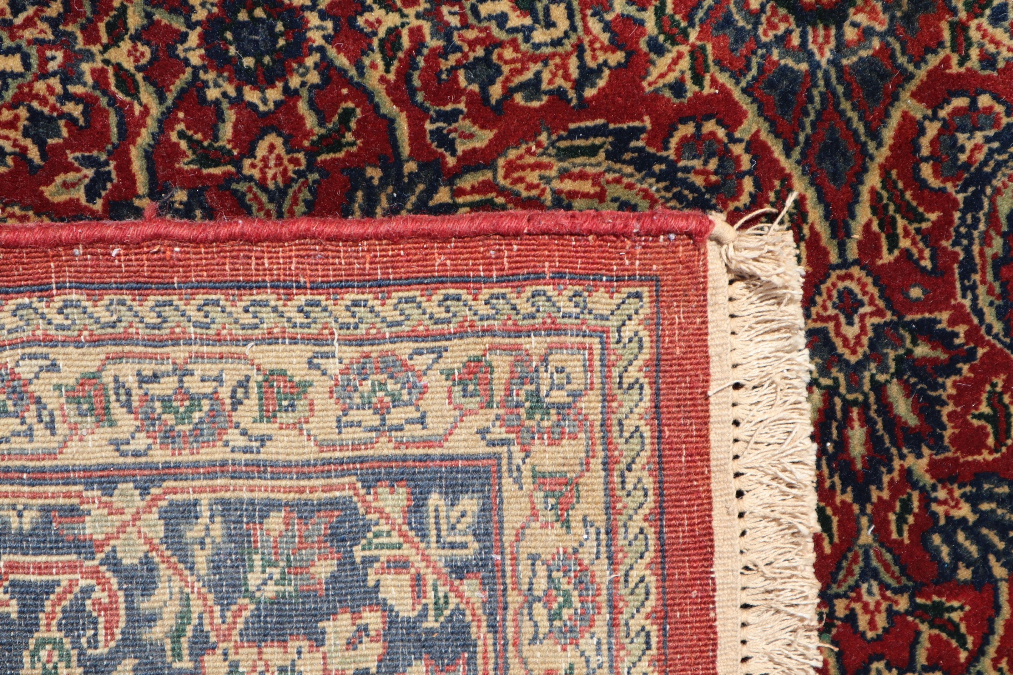 Persian Design Rug, Square Rug, Hand Knotted Rug