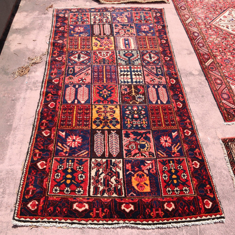 Bakhtiari Rug, Persian Rug, Multicolor Rug, Rug On Carpet