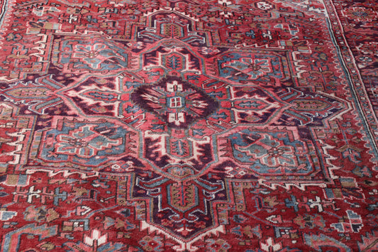 Heriz Rug, Persian Design Rug, Natural Multi, Wool Rug